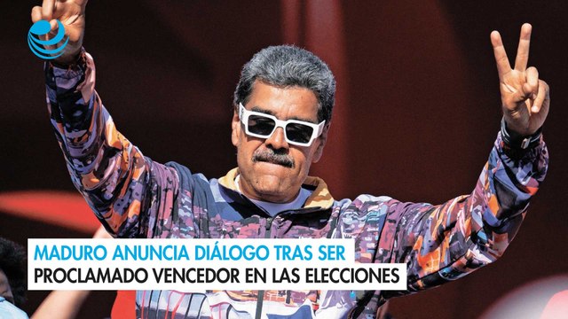 Maduro anuncia diálogo tras ser proclamado vencedor en las elecciones