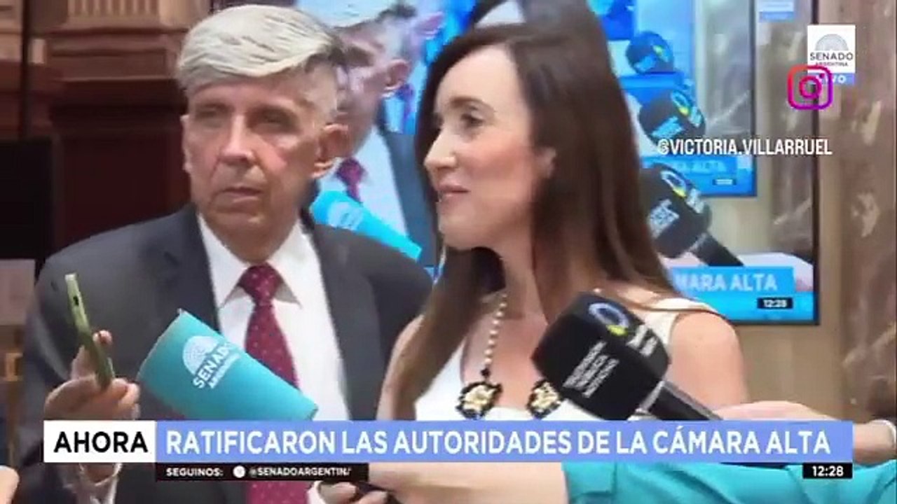 Después de la sesión preparatoria en el Senado, la Vicepresidente Doctora Villarruel explicó porque se retiró el busto de Néstor Kirchner del Salón de las Provincias