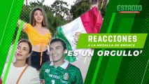 Las REACCIONES de los MEXICANOS en París a la PRIMERA MEDALLA | Estadio Deportes