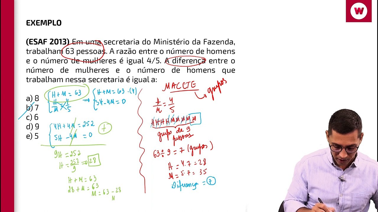 M13 Proporcionalidade II (Razão)
