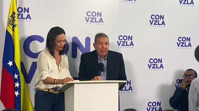 Hablan Corina Machado y Edmundo González