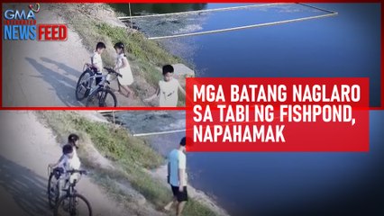 Mga batang naglaro sa tabi ng fishpond, napahamak | GMA Integrated Newsfeed