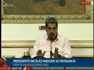 Presidente Nicolás Maduro denuncia actos vandálicos en las sedes del CNE en el país