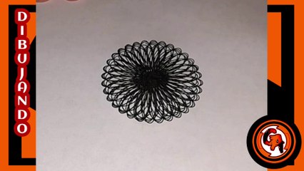 (VIDEO #9) ️️ DIBUJANDO un hermoso diseño geométrico con marcadores de colores y un espirógrafo.