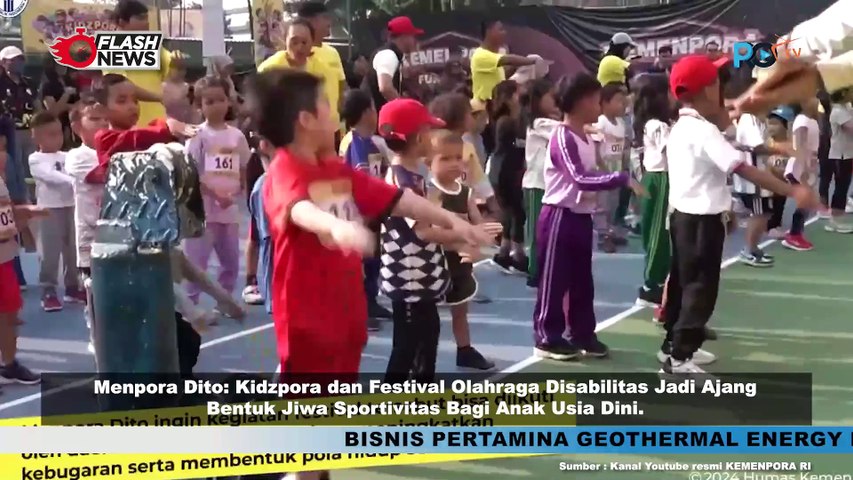 Menpora Dito Hadiri Kidzpora Festival dan Festival Olahraga Disabilitas