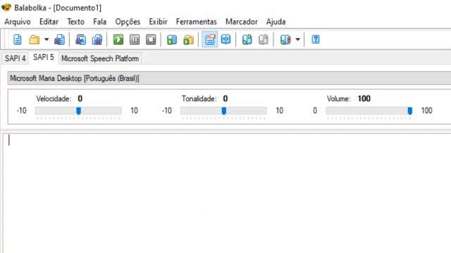 Executando o Balabolka Portable, ou Portátil Para Converter Texto em Voz