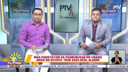 Mga pangyayari sa pagbubukas ng unang araw ng school year 2024-2025, alamin