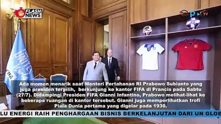 Bertemu Presiden FIFA, Prabowo Subianto Ditantang Tendang Bola dan Bikin Gol