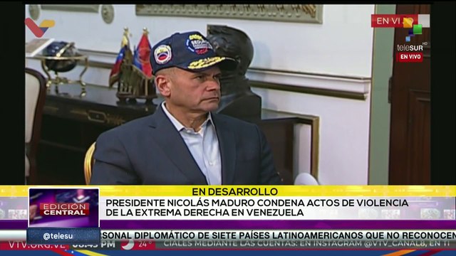 Pdte. Maduro rechazó actos de violencia de la derecha venezolana