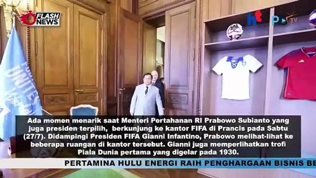 Bertemu Presiden FIFA, Prabowo Subianto di Challenge Bikin Gol