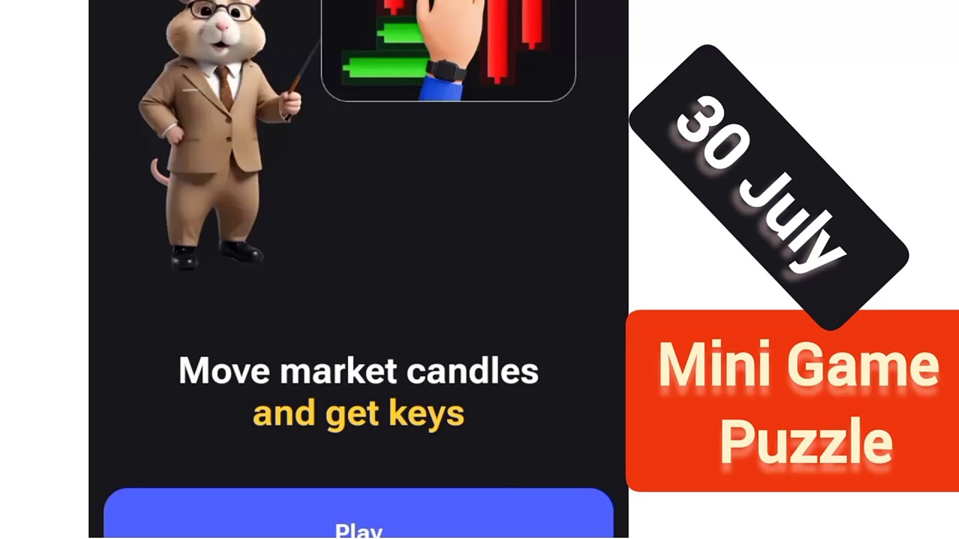 30 July Mini Game Puzzle Hamster Kombat solved