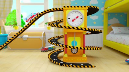 Hickory Dickory Dock Vehicles Song   Lalafun Nursery Rhymes & Kids Songs
