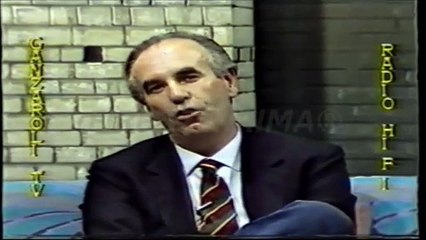 Intervista a Gino Menicucci ed Alberto di Chiara. Da programma Guelfi e Ghibellini Teleregione 1987