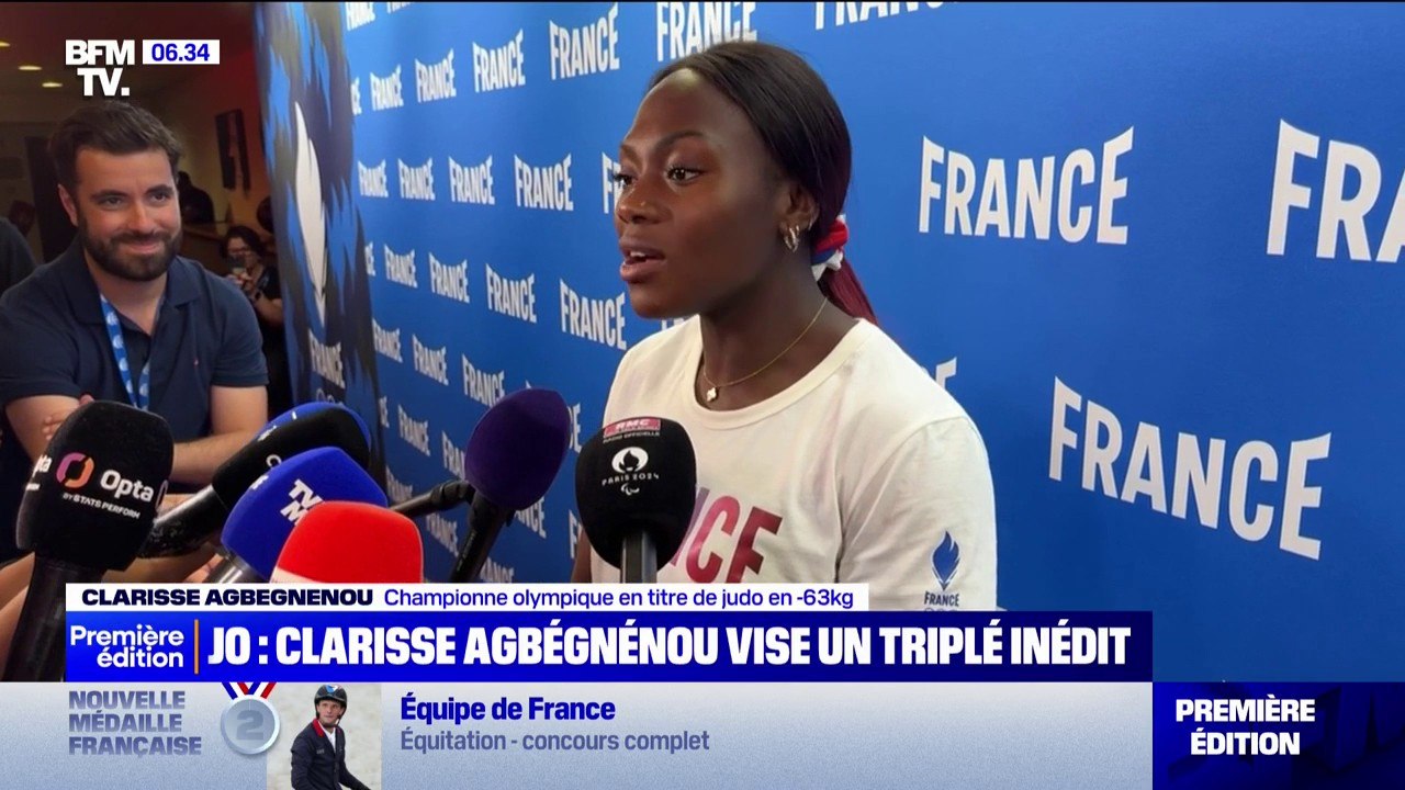 JO 2024: la judokate Clarisse Agbégnénou, championne olympique en titre,  vise un nouveau sacre