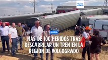 Varias personas hospitalizadas tras el descarrilamiento de un tren en Rusia