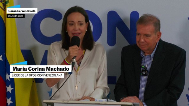 María Corina Machado: Tenemos el 73% de las actas y certifican el triunfo de Edmundo González