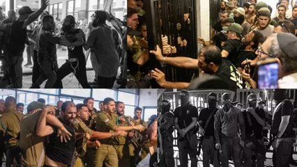 Filistinli tutukluya işkenceyle suçlanan 9 asker gözaltına alındı! İsrailli protestocular askeri üssü bastı