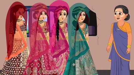 गर्मी में चार बहू की सुहागरात__ek Kamre mein char Bahu Ki suhagrat__ mahi Magic Tv__cartoonstories-(720p)