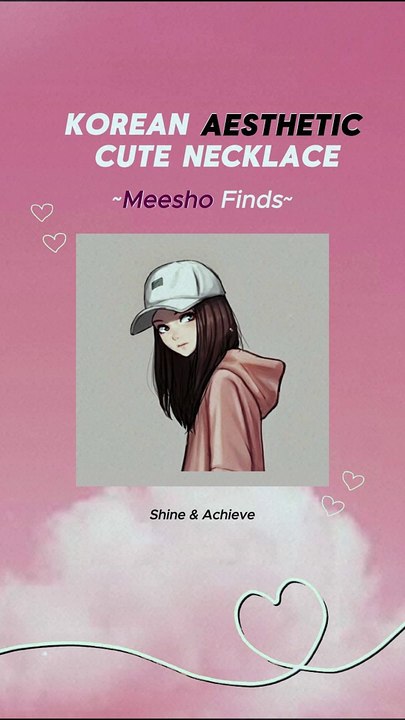 Necklace Korean Cute & Aesthetic Finds on Meesho ✨ |  Stylish & Affordable!