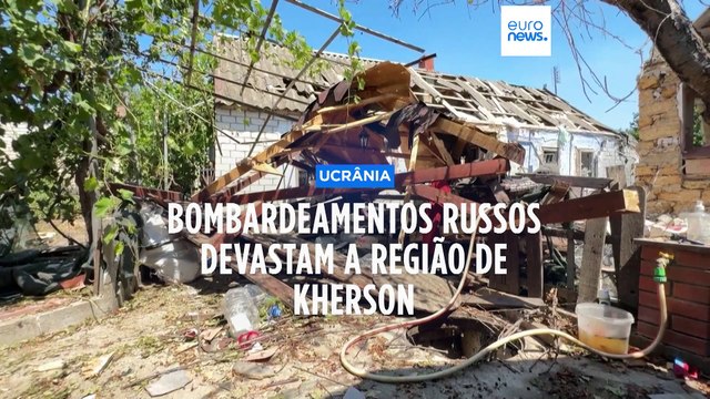 Bombardeamentos russos na região de Kherson fazem onze feridos, três dos quais crianças