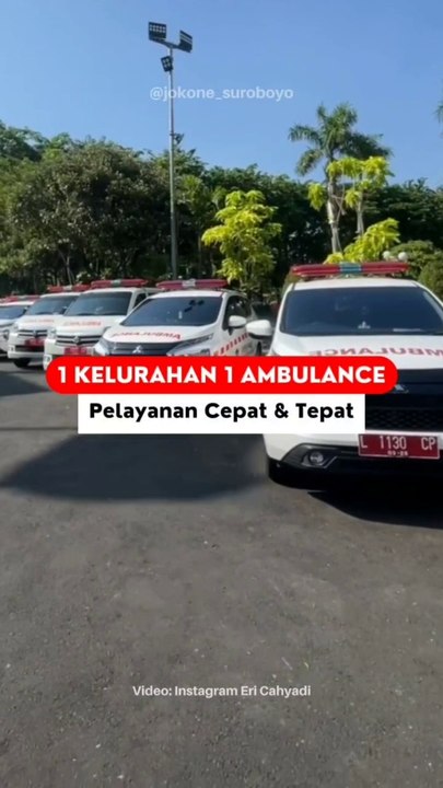 Setelah Resmikan Satu RW Satu Nakes, Pemkot Surabaya Kini Luncurkan Satu Kelurahan Satu Ambulance