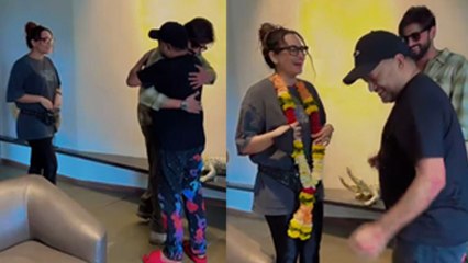 Sonakshi Sinha Zaheer Iqbal Second Wedding Video, Sajid Khan Welcomes Couple With Garland