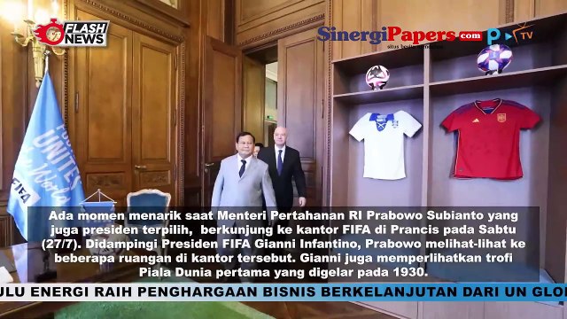 Bertemu Presiden FIFA, Prabowo Subianto Di Challenge Bikin Gol