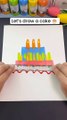 Learn how to draw a cake with ease using this simple and creative method. Follow along to create a beautif...l effort, perfect for any occasion. This technique will help you achieve a charming and professional-looking cake drawing,