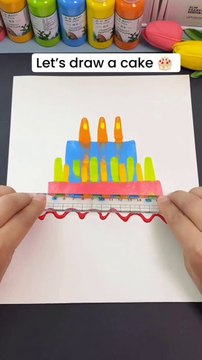 Learn how to draw a cake with ease using this simple and creative method. Follow along to create a beautif...l effort, perfect for any occasion. This technique will help you achieve a charming and professional-looking cake drawing,