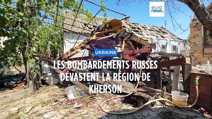 11 personnes blessées, dont 3 enfants, après un bombardement russe dévastant la région de Kherson