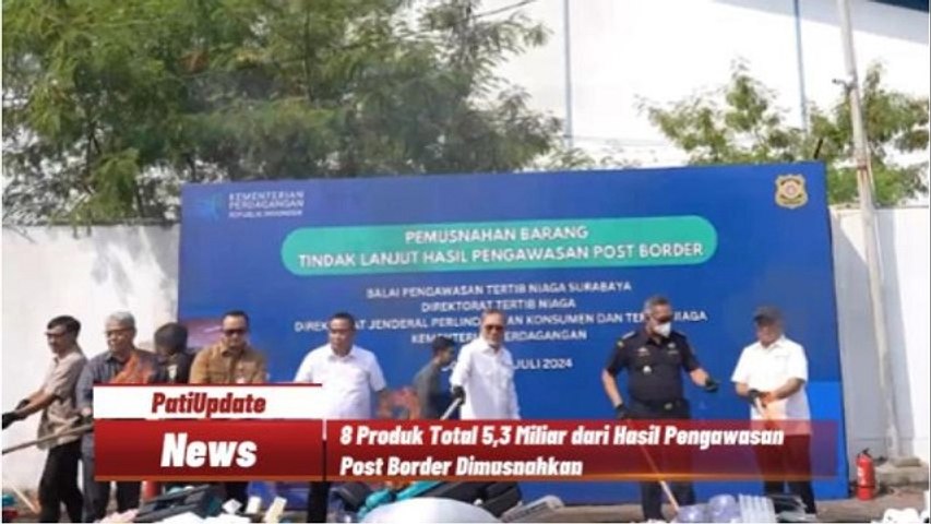 Zulkifli Hasan Pimpin Pemusnahan Hasil Pengawasan Post Border Senilai 5,3 Miliar di Sidoarjo