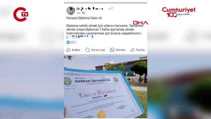 Bu da oldu: Sosyal medyada sahte lisans diploması!
