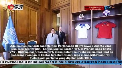 Prabowo Bertemu Presiden FIFA Dapat Tantangan Bikin Gol