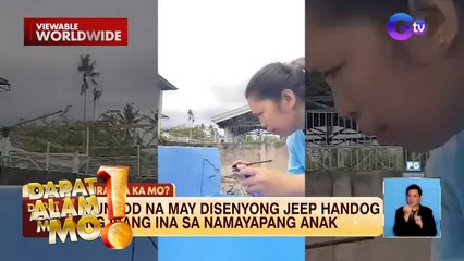 Puntod na may disenyong jeep, handog ng isang ina sa namayapang anak | Dapat Alam Mo!