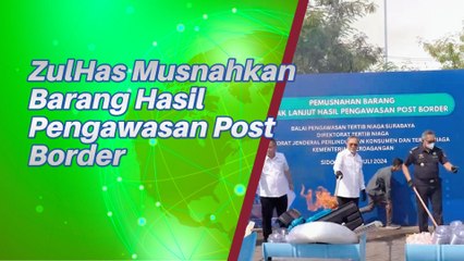 Zulhas Musnahkan Barang Hasil Pengawasan Post Border