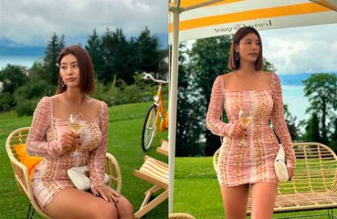 Video: Netflixin fitness-tähti esittelee upeaa ulkonäköään juhlissa Ranskassa minimekossa