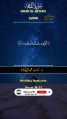 Surah Al- Qiyamah Verses 14-25 | #quran #shorts