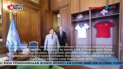 Bertemu Presiden FIFA, Prabowow Subianto di Challenge Bikin Gol