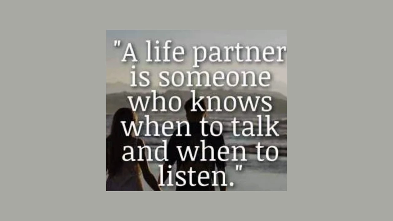 Qoutation on life partner