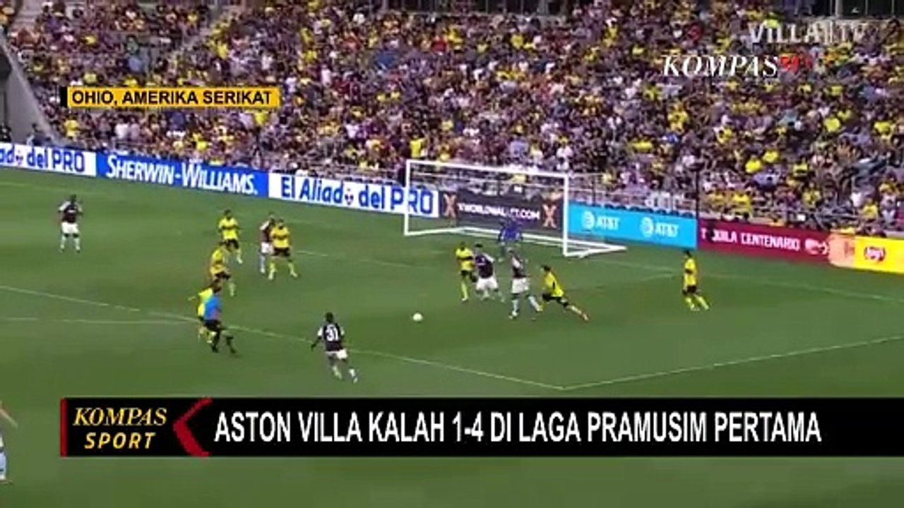 Hasil Laga Pramusim Klub Premier League: Aston Villa Kalah 1-4 dari Colombus Crew