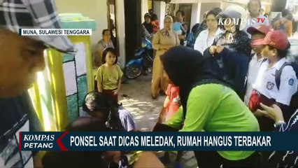 Ponsel Meledak Saat Dicas, Rumah di Sulawesi Tenggara Hangus Terbakar, Pemilik Histeris