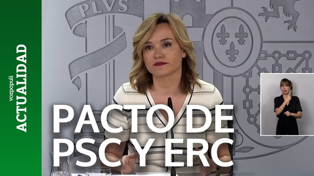 El PSOE valora el acuerdo entre PSC y ERC como el triunfo del diálogo