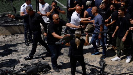 Protesters chant for Netanyahu to leave as he visits Golan Heights community hit by rocket attack