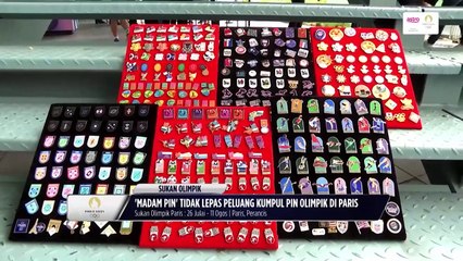'Madam Pin' tidak lepas peluang kumpul pin Olimpik di Paris