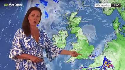 Met Office Evening Weather Forecast 30/07/24-Warm and humid for most