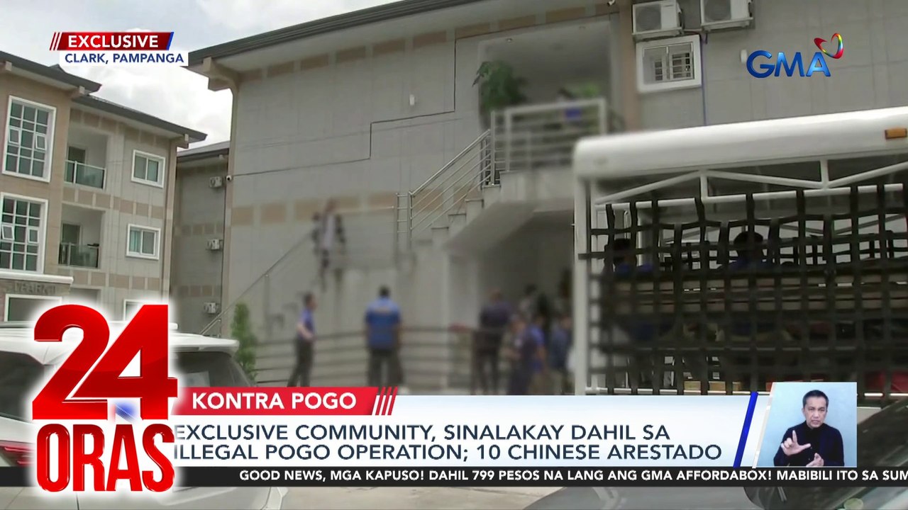 24 Oras: (Part 1) Illegal POGO operation sa isang exclusive residential area; oil spill, pinangangambahang makaapekto sa kabuhayan sa Manila Bay; hulicam na pag-araro ng jeep sa 5 sasakyan, atbp.