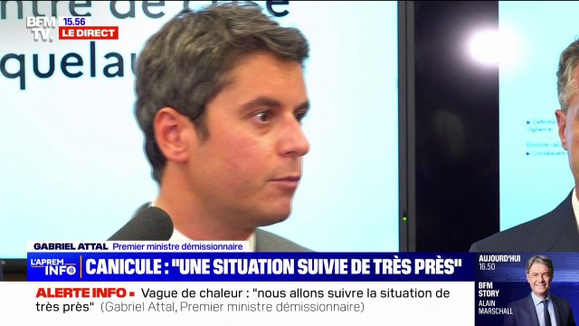 Alerte orange orages en Île-de-France: À ce stade, il n'y a pas eu de décision d'adaptation de report d'épreuves olympiques, déclare Gabriel Attal
