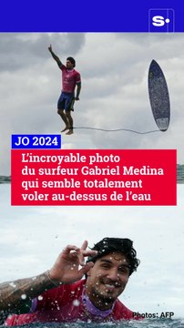 JO 2024 : l’incroyable cliché du surfeur Gabriel Medina qui semble totalement voler au-dessus de l’eau