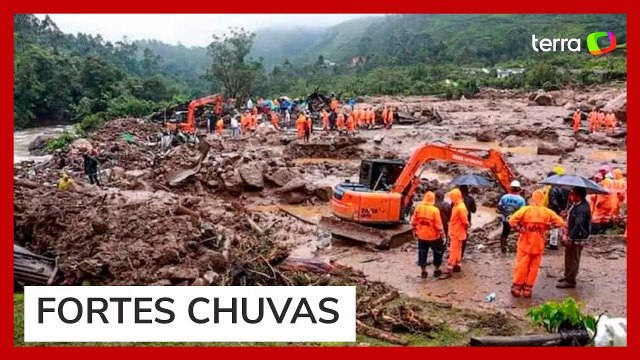 Deslizamentos de terra deixa mais de 100 mortos e na dezenas de soterrados Índia