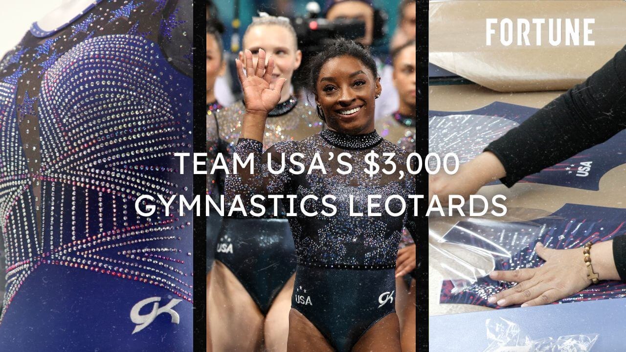 An Inside Look at Team USA’s $3,000 Gymnastics Leotards With 47,000 Crystals